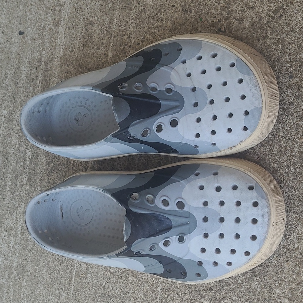 Native Shoes Gray Camouflage
